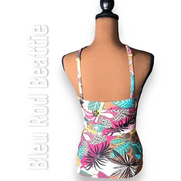 Bleu Rod Beattie Run Wild Key Hole High Neck One Piece Swimsuit Women’s 8 - Picture 6 of 13